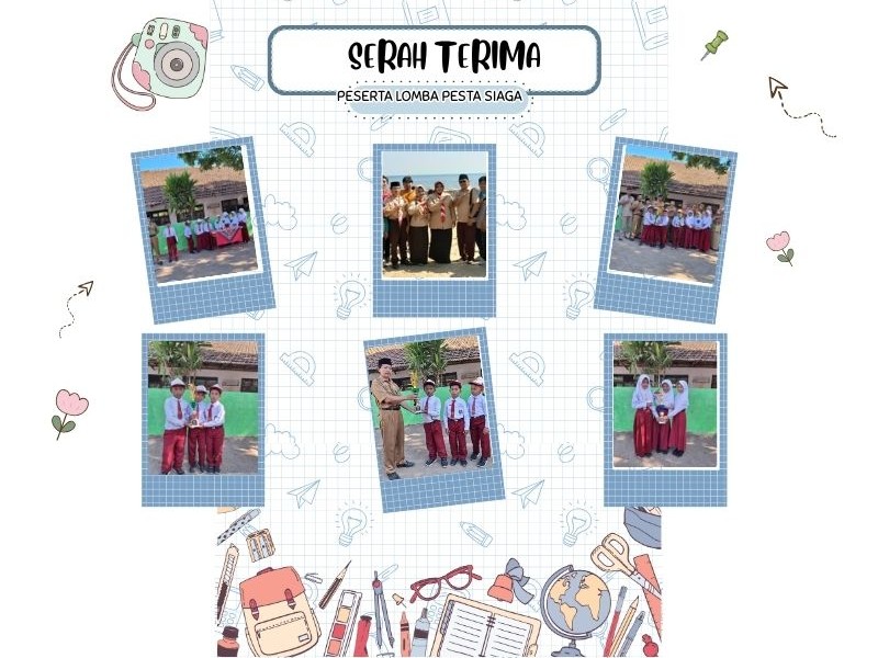 SERAH TERIMA PESERTA PESTA SIAGA TINGKAT KECAMATAN SDN TEPOS TAHUN 2025