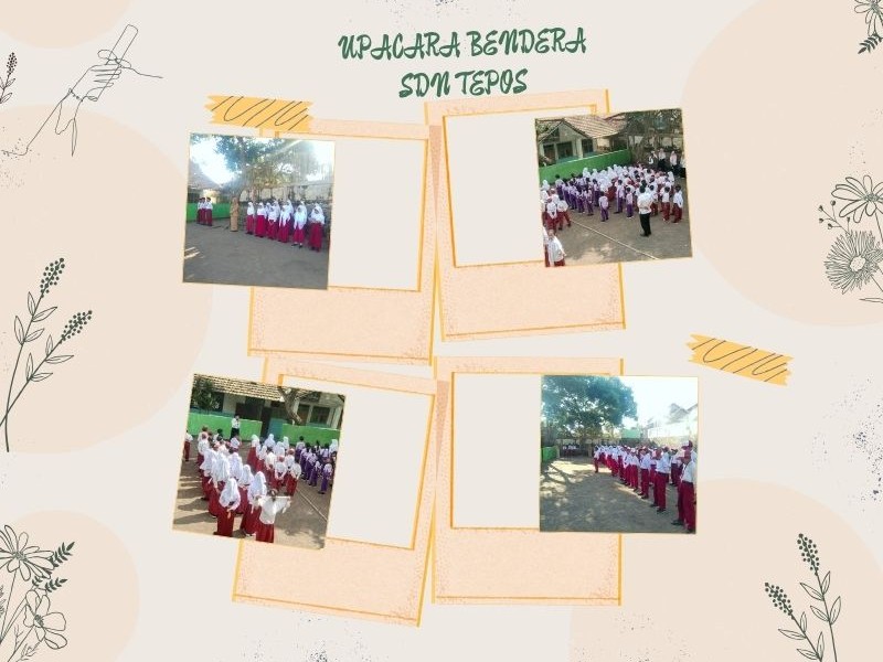 UPACARA BENDERA HARI SENIN SDN TEPOS